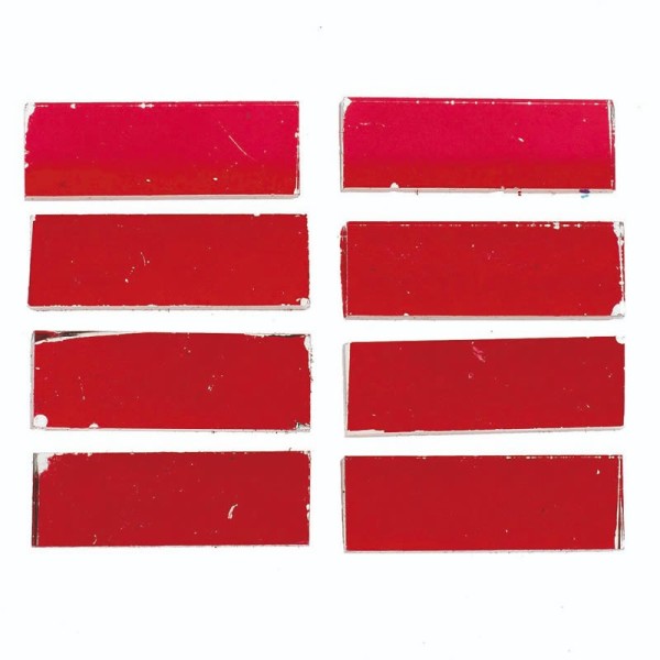Crackle Mosaic - 30x10mm Steine, rot glanz