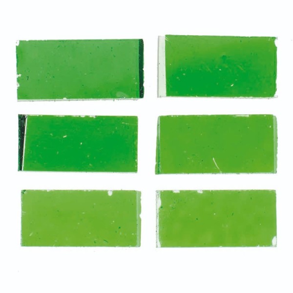 Crackle Mosaic - Tesselles 20x10mm, vert