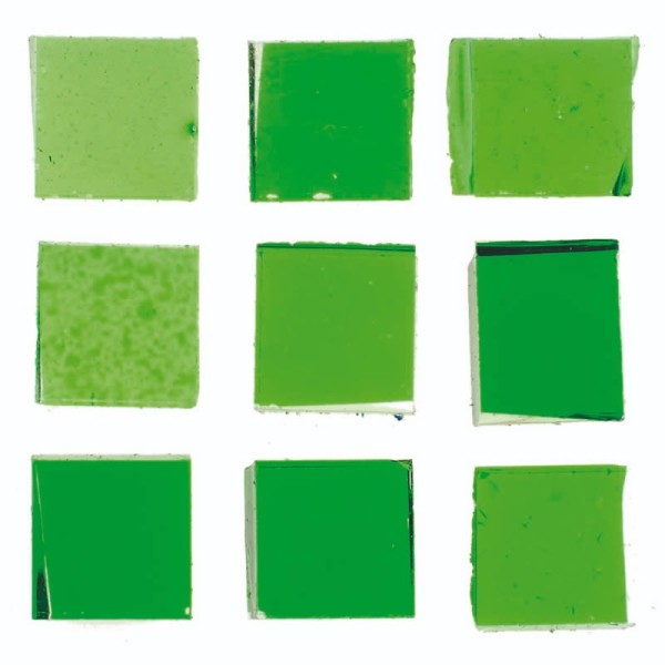 Crackle Mosaic - Piezas 10x10mm, verde