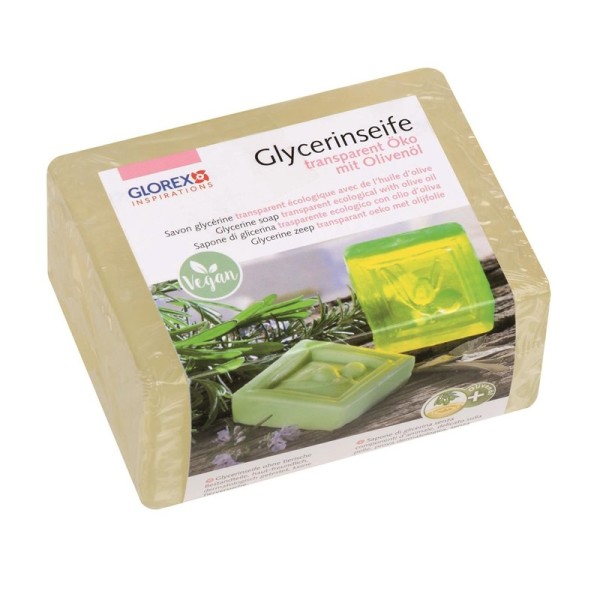 Glycerinseife Oeko mit Olivenöl transparent 500g