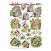 Patterned sheet birdhouse