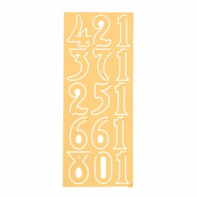 Clockface figures cut out of sheet brass, 10mm, gold