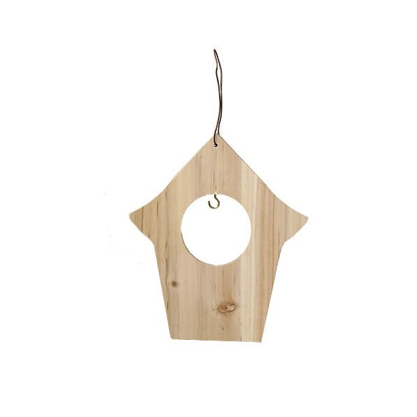 Maison bois pour graines à oiseaux