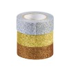 Glitter Tape silber / gold / kupfer, 3 Stk