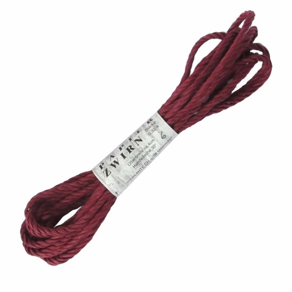 TWISTart - Paper yarn, 5m, dark red