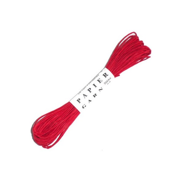 TWISTart - Paper yarn, 15m,  red
