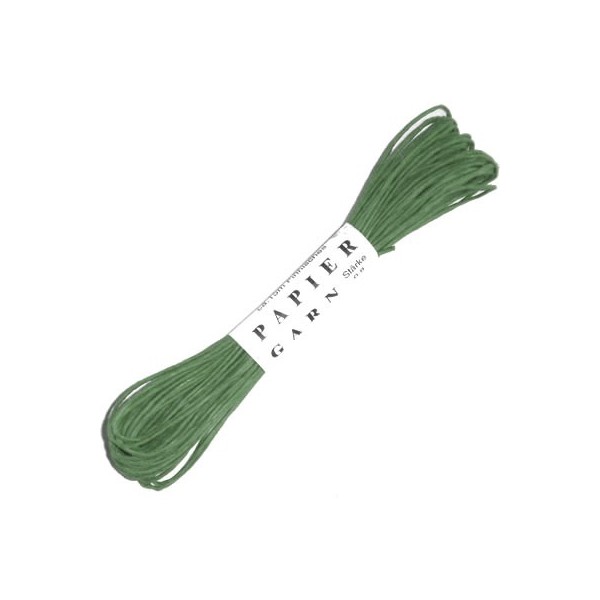 Paper yarn, 15m, green