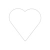 Metallic Heart white 20cm