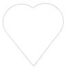 Metallic Heart white 28cm