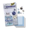 Decoraciones azul/plata estrellas