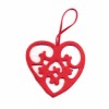 Felt heart red 8cm