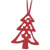 Felt fir-tree red 8cm