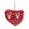 Heart nordic style, 7x7cm, red