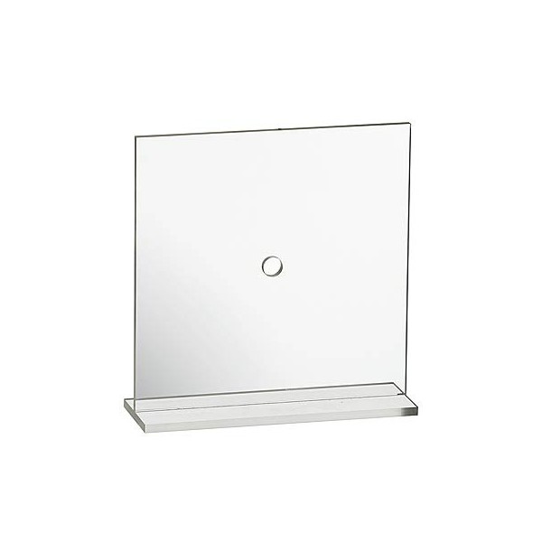Pendule carrée brute, verre acrylique, 200x205mm