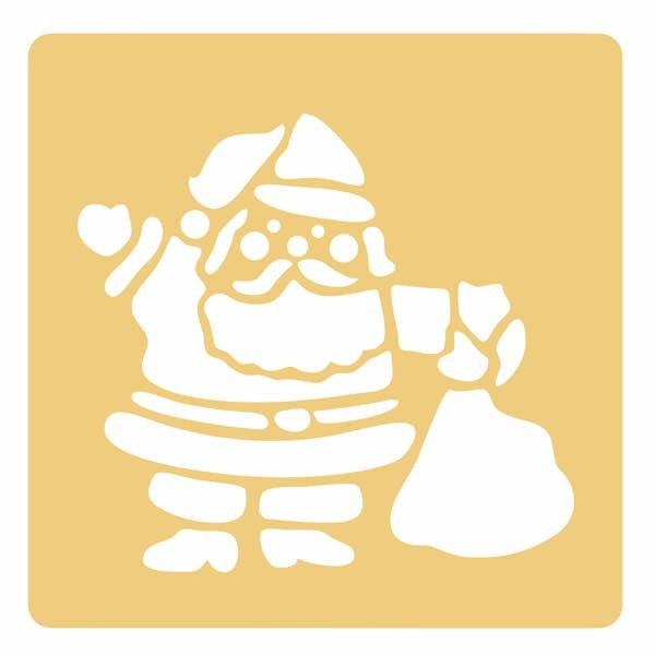 Stencil Santa