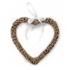 Rattan heart grey, 25cm