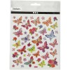 Stickers Butterflies - 1 sheet 15x16.5cm