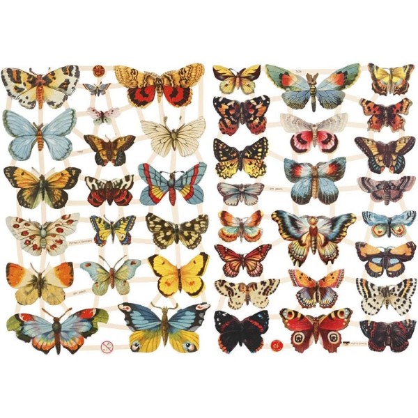 Vintage Die-Cuts, butterflies