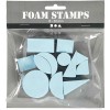 Assortiment de tampons en mousse, formes géométriques, 12 pcs