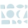Foam stamps Geometric, 12 pcs