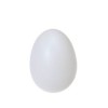 Huevo plastico blanco, 60x43mm