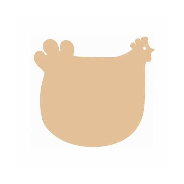 Gallina de madera 37 x 38,5 x 0,2 cm