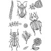 Sellos de silicona, insectos - 11x15.5cm