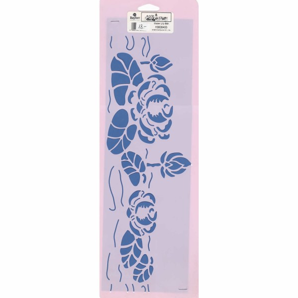 Stencil waterlilies
