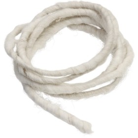 Cordon en laine 2m blanc
