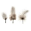Guinea fowl feathers, +/- 15 pcs, mix