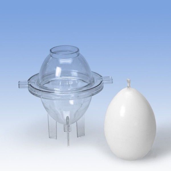 Egg-shaped candle mould
