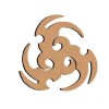 Wooden board tribal 26cm