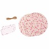 Deco set for jam jar, flowers print