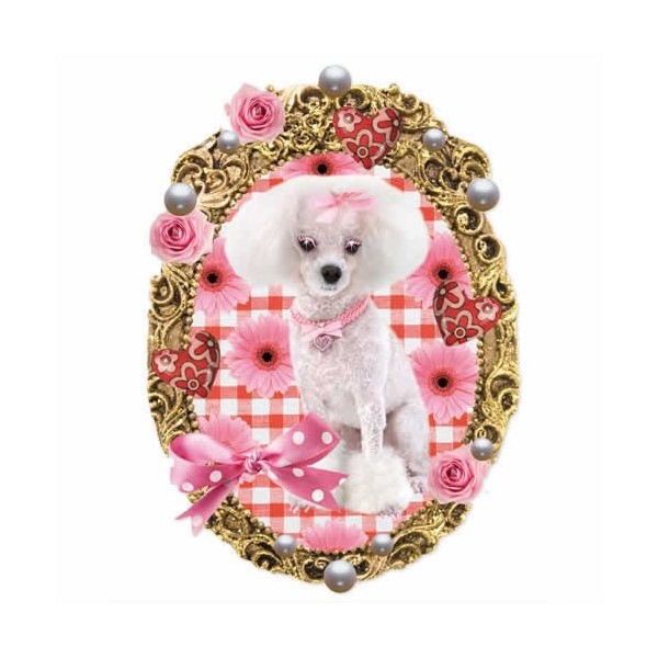 Iron-on motif 9x12cm Poodle