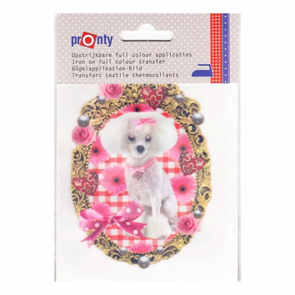 Motif à fixer au fer à repasser, 9x12cm Poodle