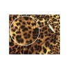 Simili cuir imprimé léopard, 20x34cm