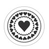 Clear stamp - Heart 4cm