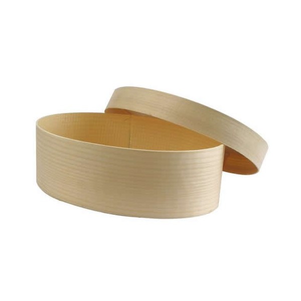 Wooden box oval, Ø115x130mm