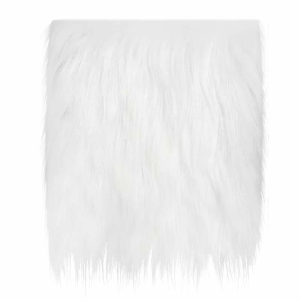 Synthetic fur, 25x35cm, white