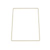 Metal frame rectangle, gold, 15x22.5cm