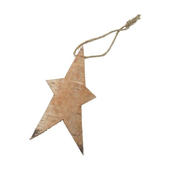 Big wooden star, 19x10cm