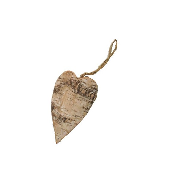 Grand coeur en bois, 14x9cm