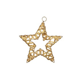 Drahtstern 10cm, gold