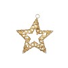 Wire star 10cm gold