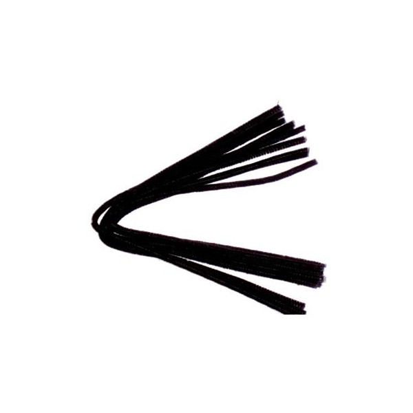 Pipe cleaners, 10 pces, black