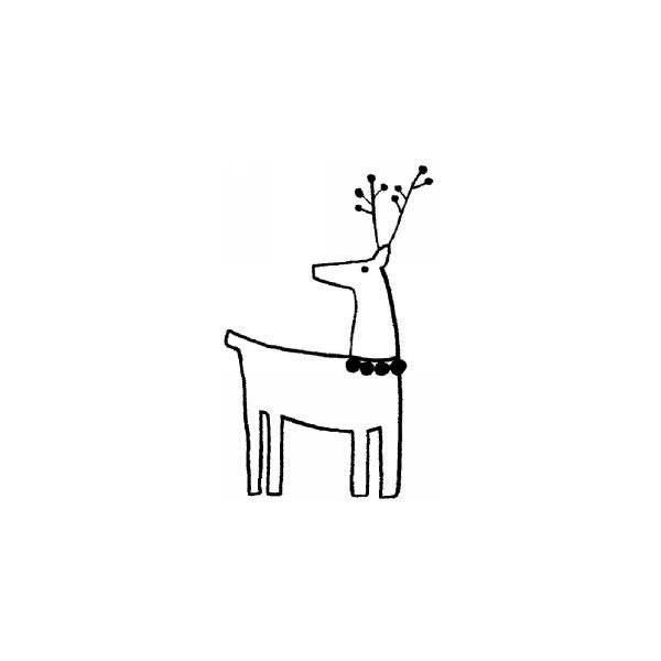 Rubberstamp - Deer 4.5x7cm