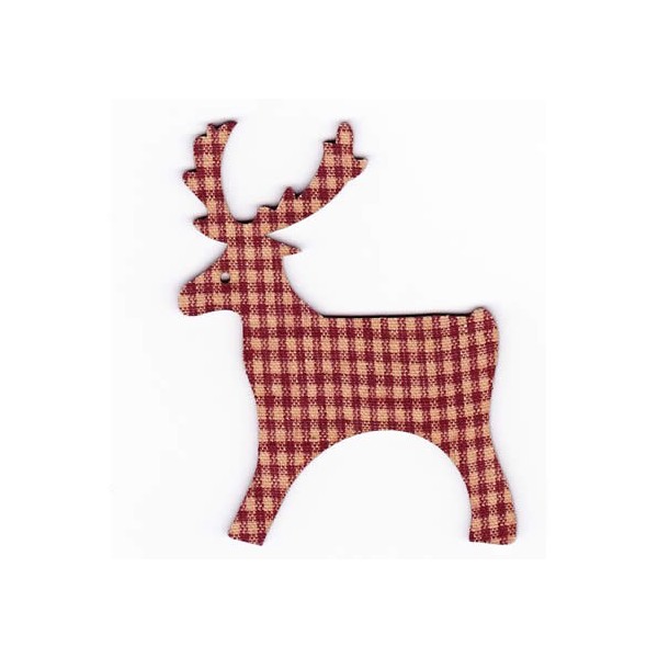 Reindeers dark red, 8cm, 4 pcs