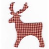 Reindeers dark red, 8cm, 4 pcs