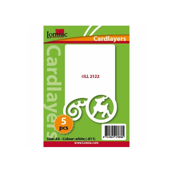Fondos decorativos tarjetas reno, 5 pzas