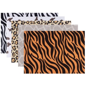 Feutrine 2mm assortie motifs animaux